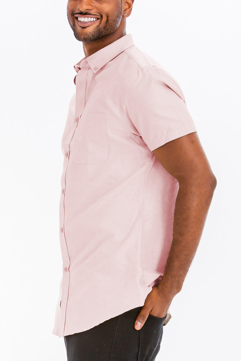 SIGNATURE SHORT SLEEVE BUTTON DOWN SHIRT M3514