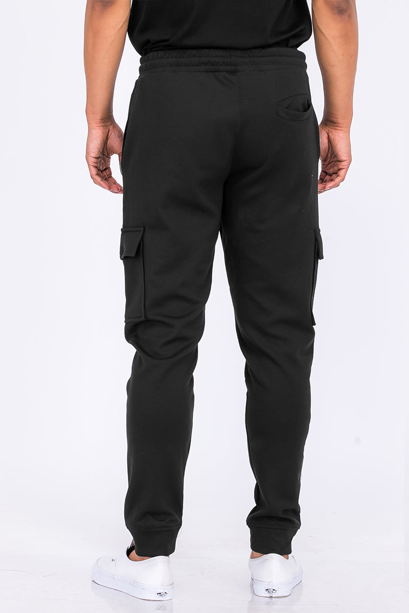 Cotton Blend Cargo Joggers J114